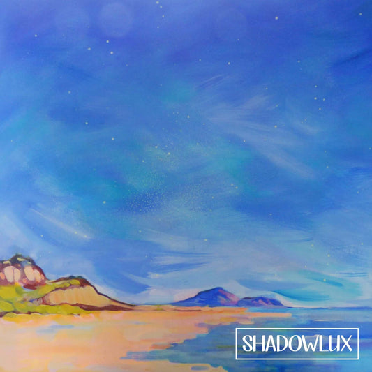 glow in the dark beach art