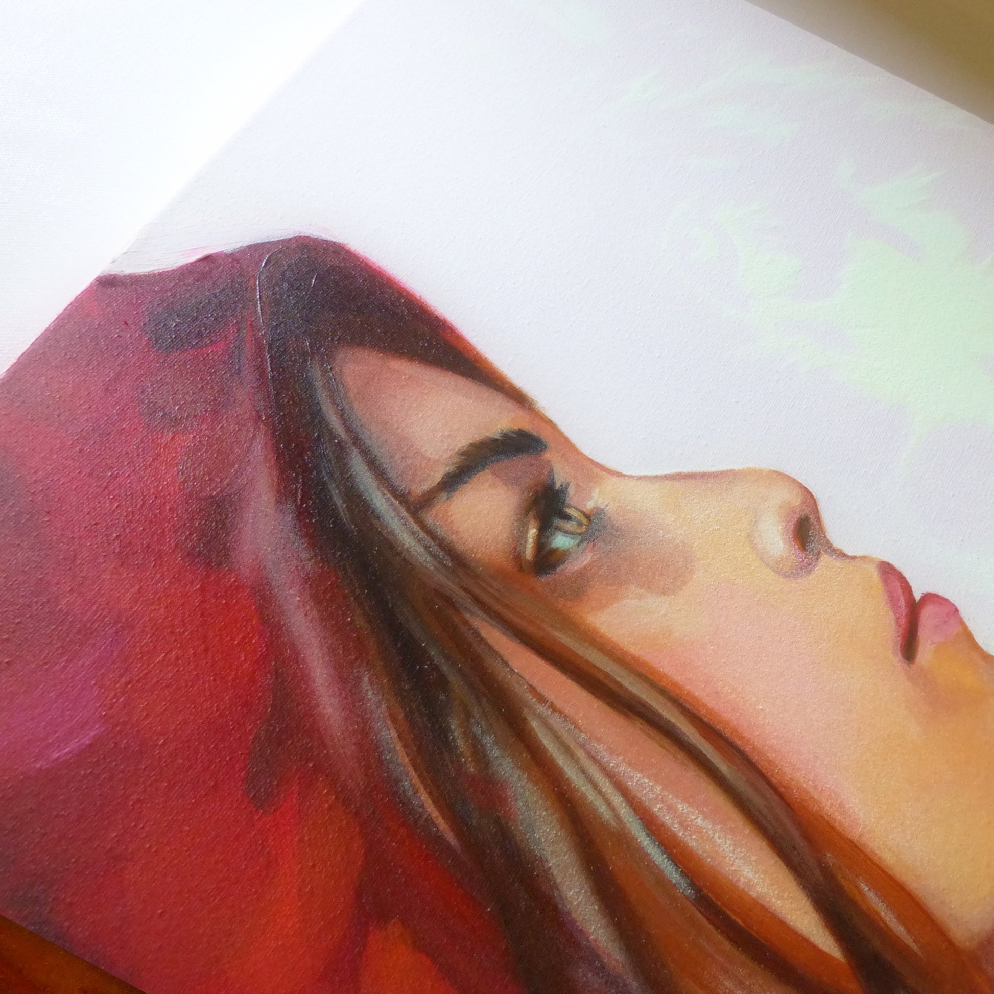 red riding hood glow in the dark painting