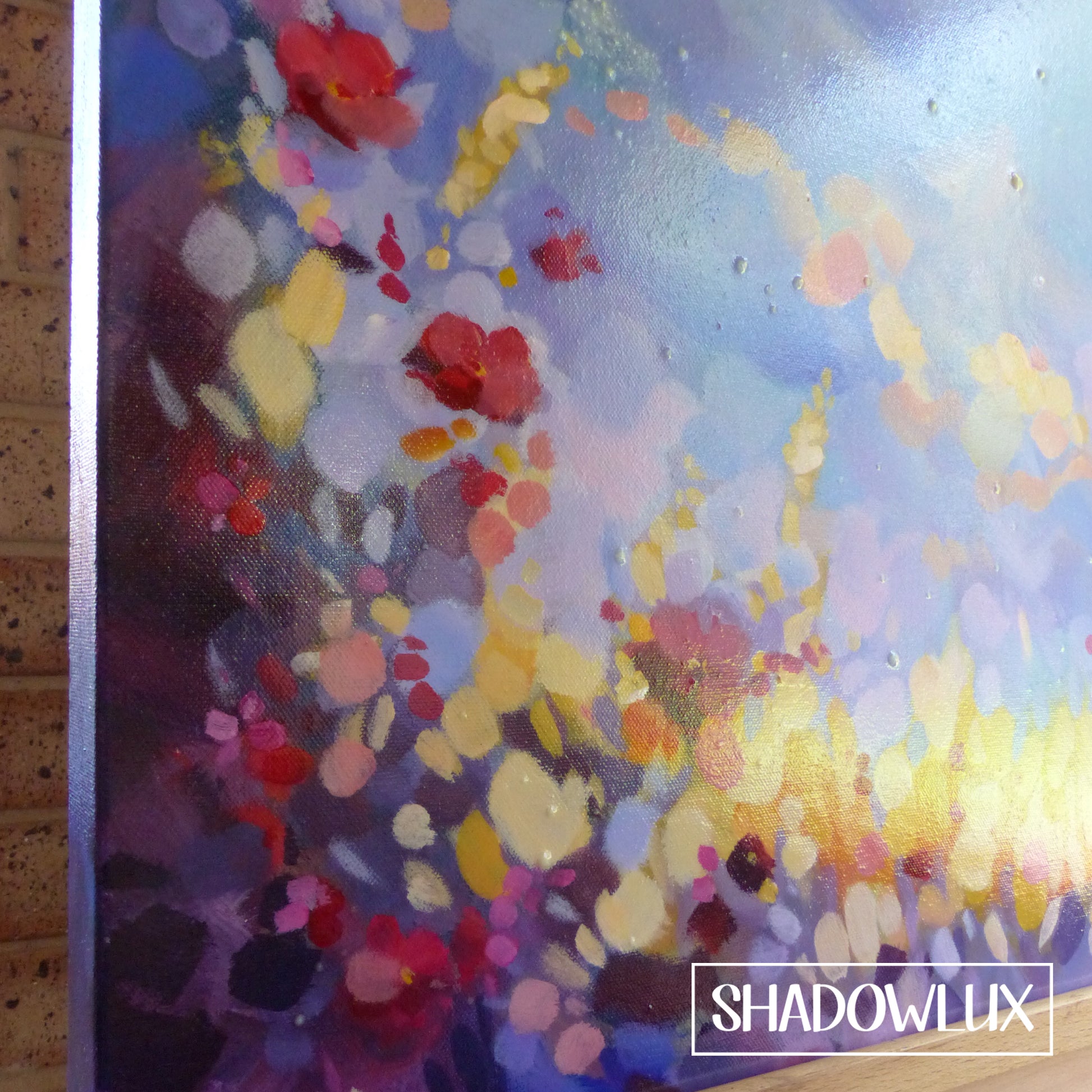 glow in the dark painting during the day