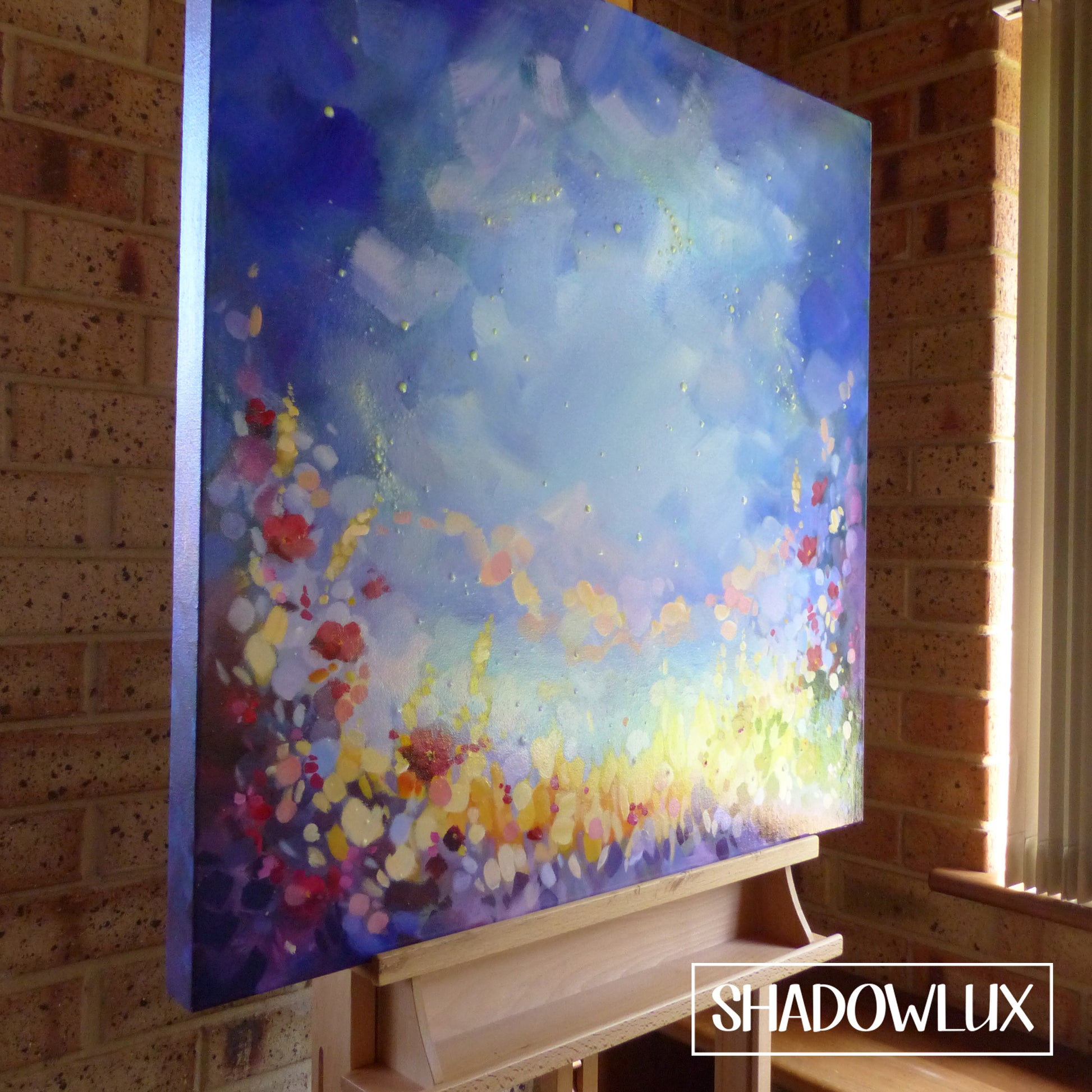glow in the dark painting with glowing stars