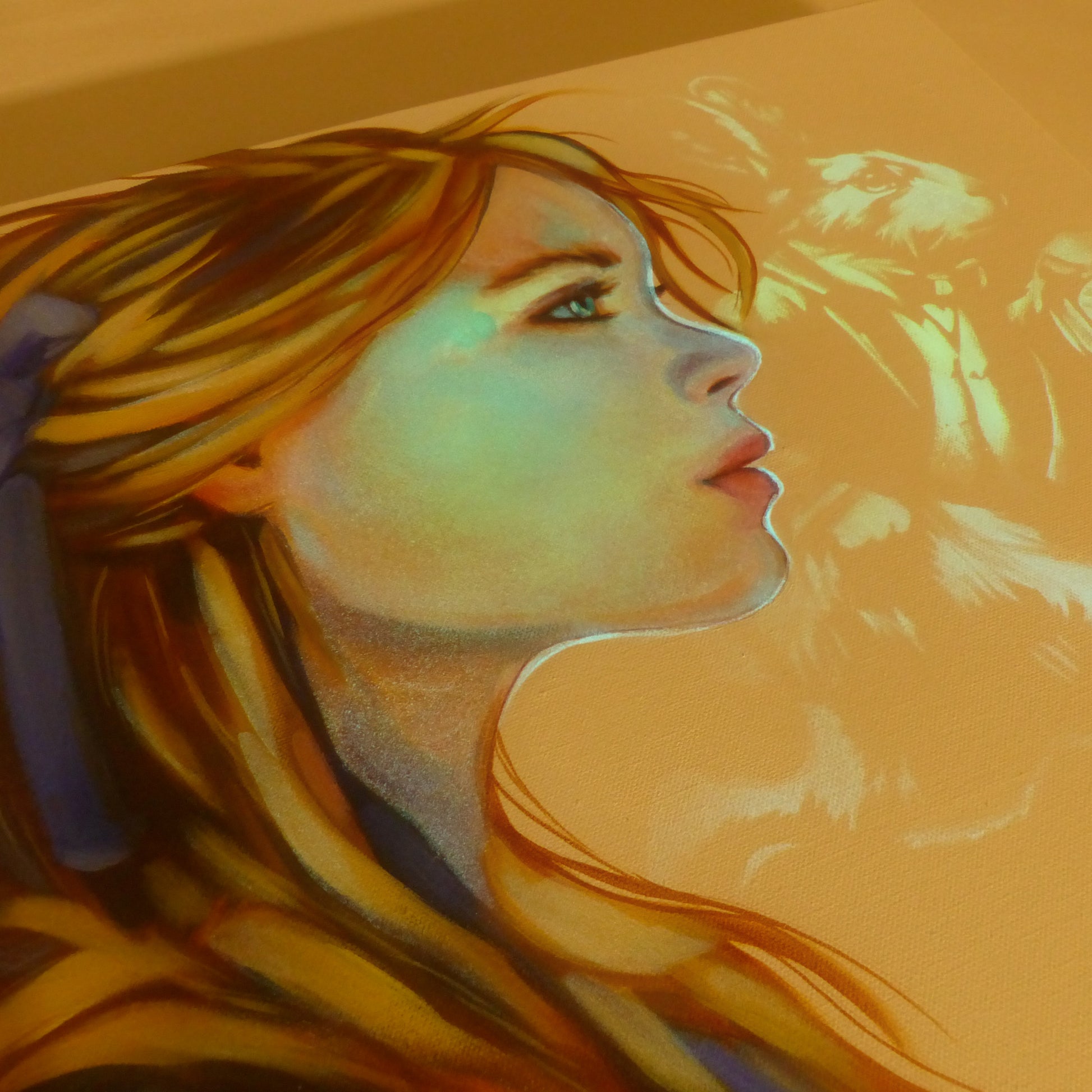 alice in wonderland glow in the dark art