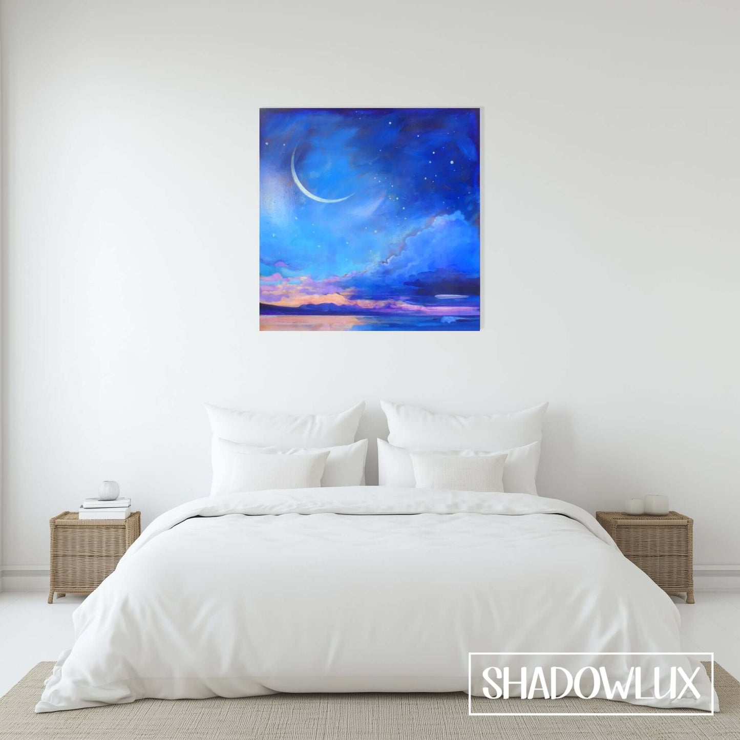 dark sky glow in the dark painting