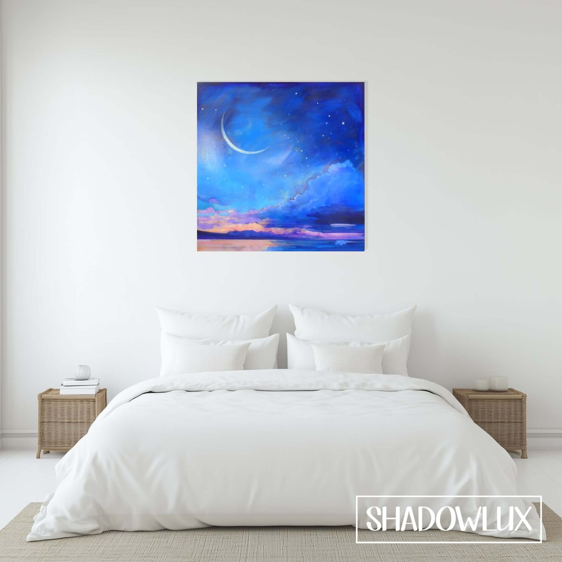 dark sky glow in the dark painting
