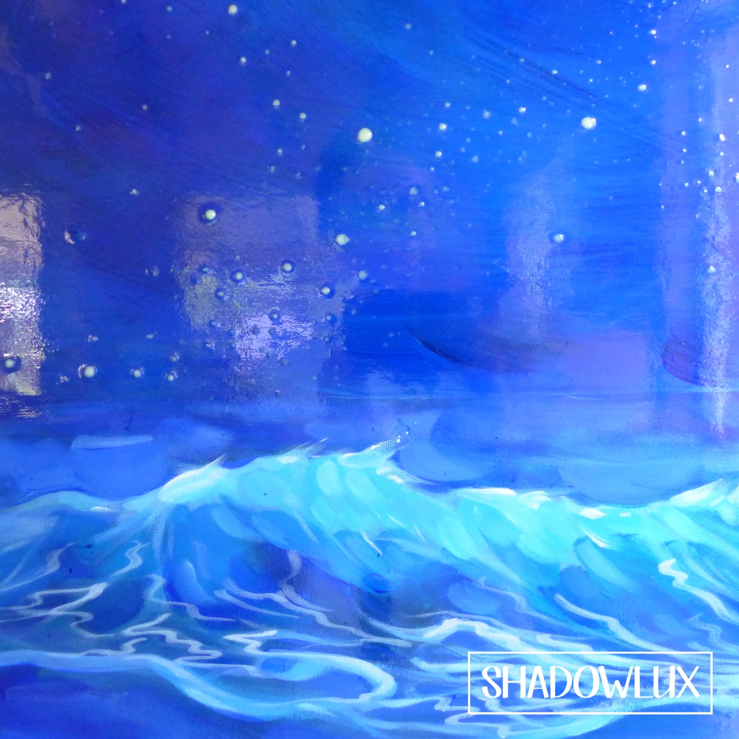 Glow in the Dark Painting ~ Ocean Moon