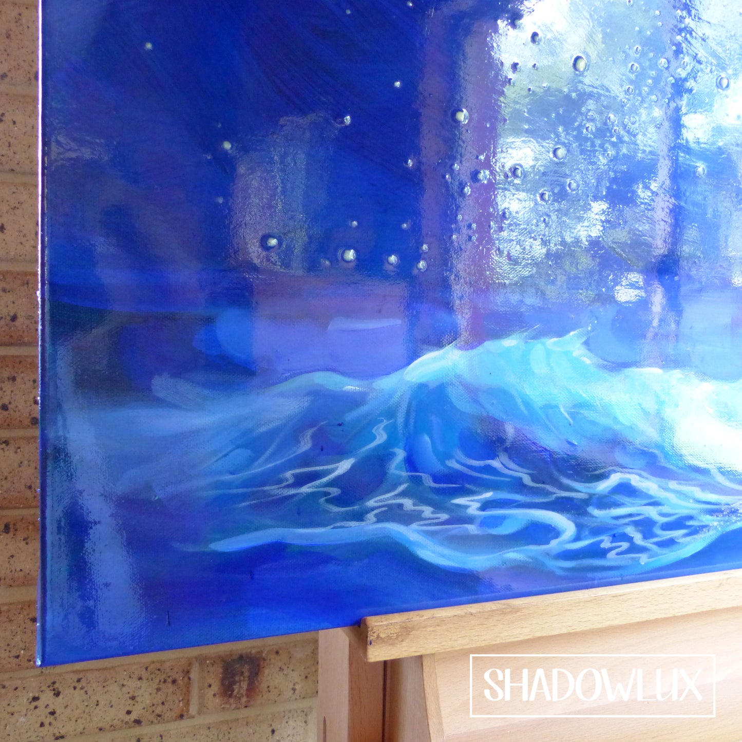 Glow in the Dark Painting ~ Ocean Moon