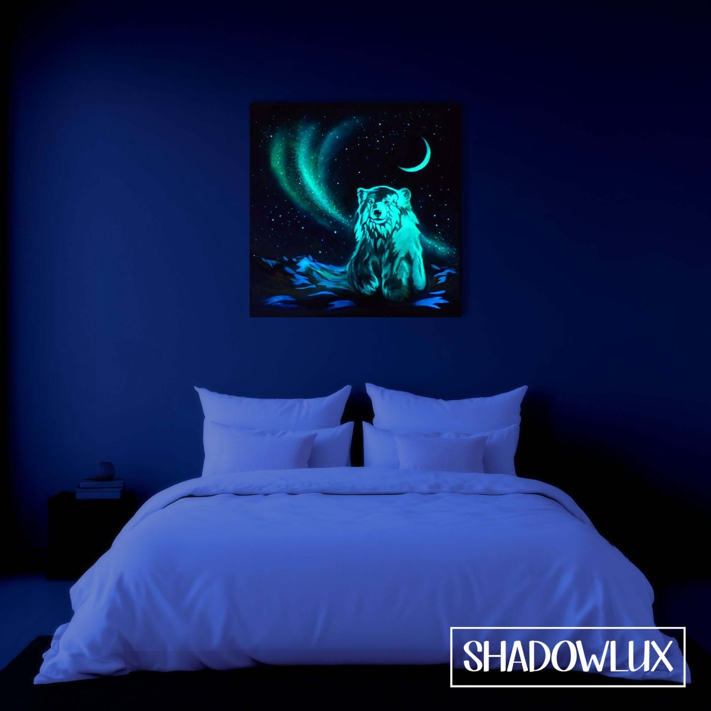 Glow Painting - "Aurora bear"