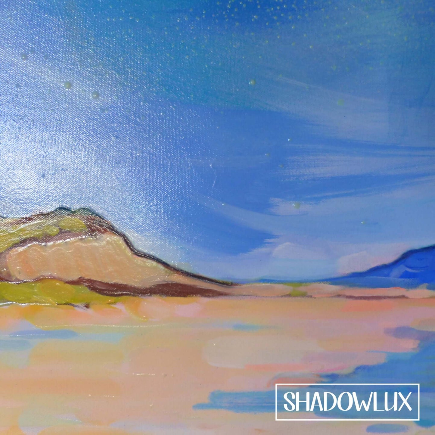 Glow in the Dark painting ~ Turquoise Bay