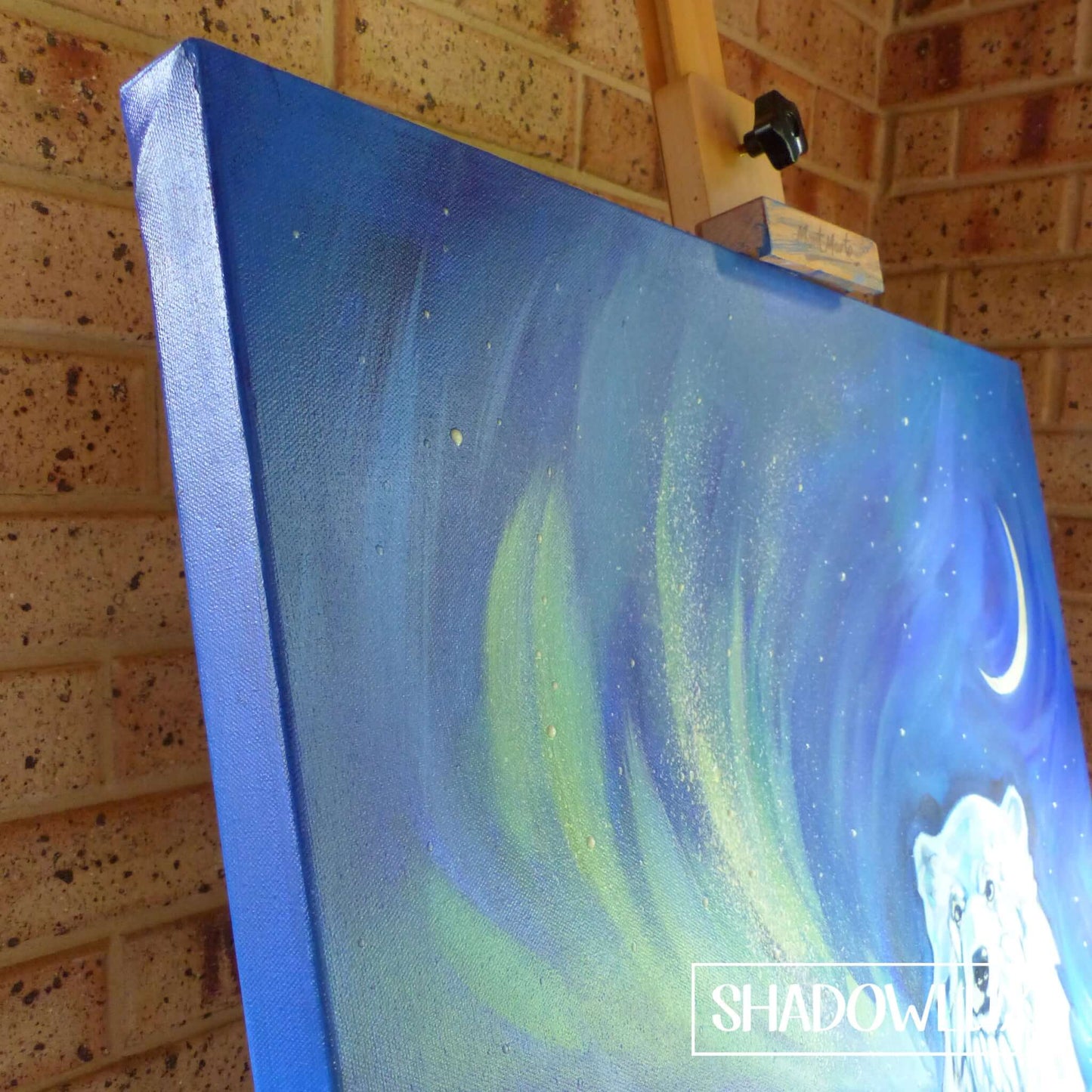 Glow Painting - "Aurora bear"