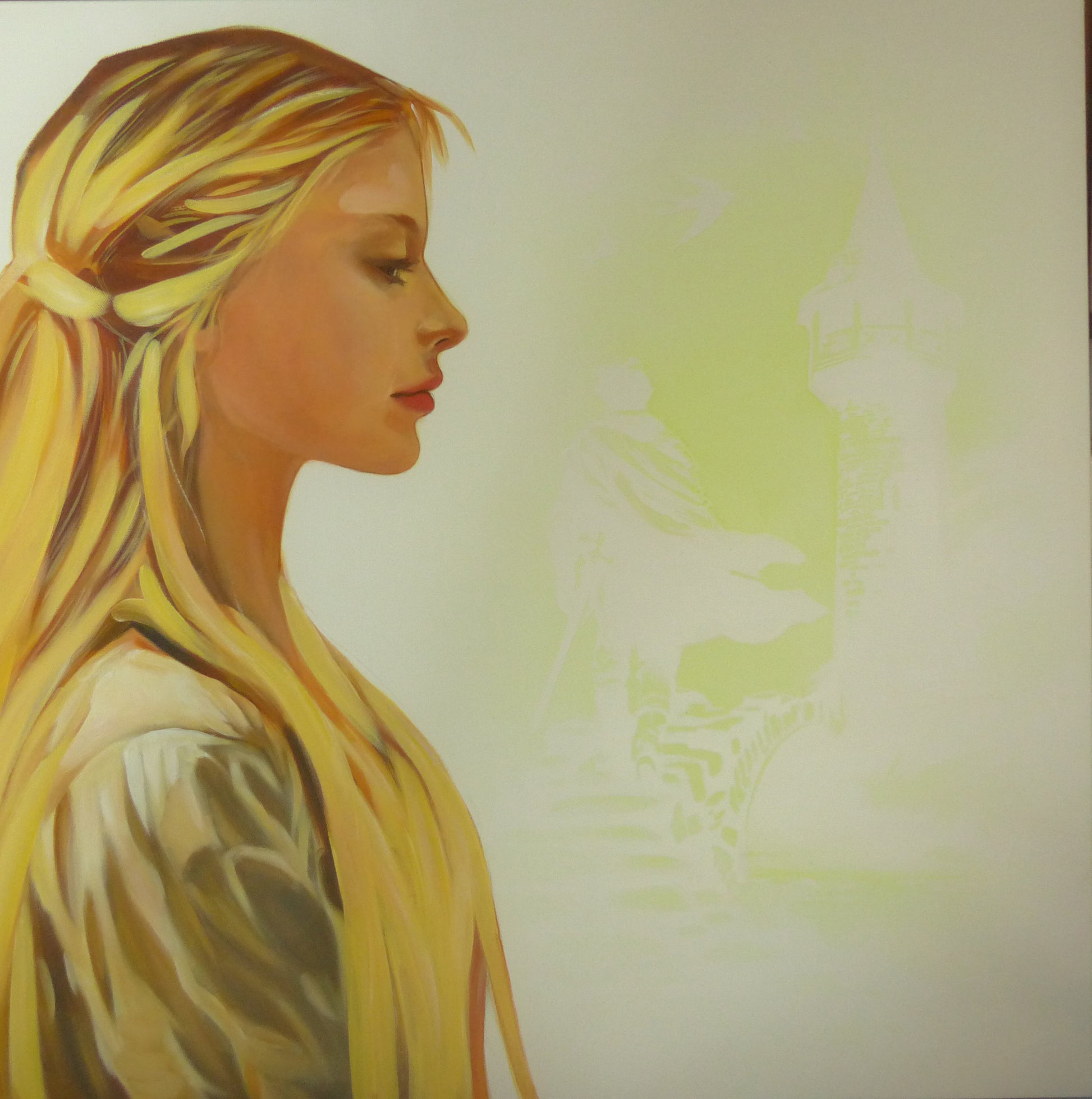 glow in the dark rapunzel painting