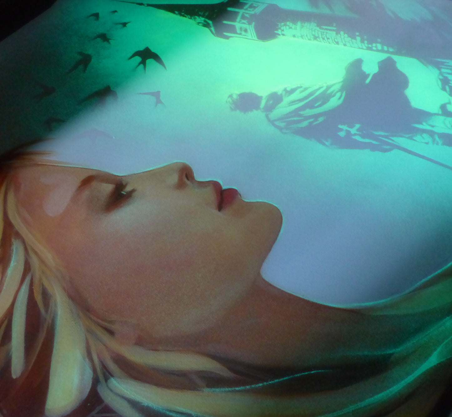 glow in the dark rapunzel painting