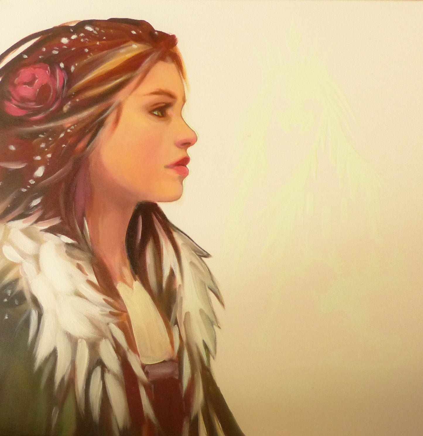 glow in the dark painting Gerda and the snow queen 