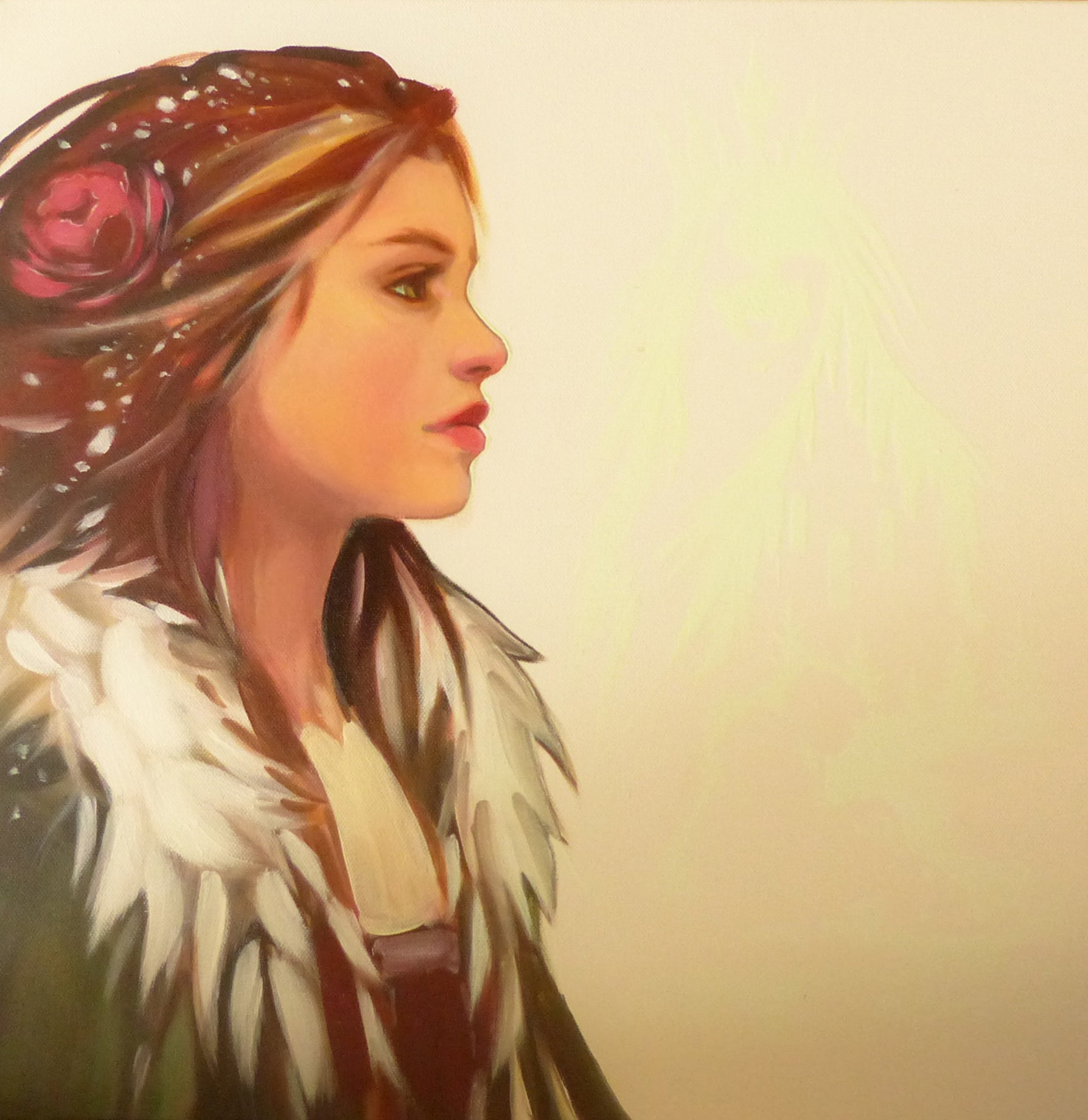 glow in the dark painting Gerda and the snow queen 