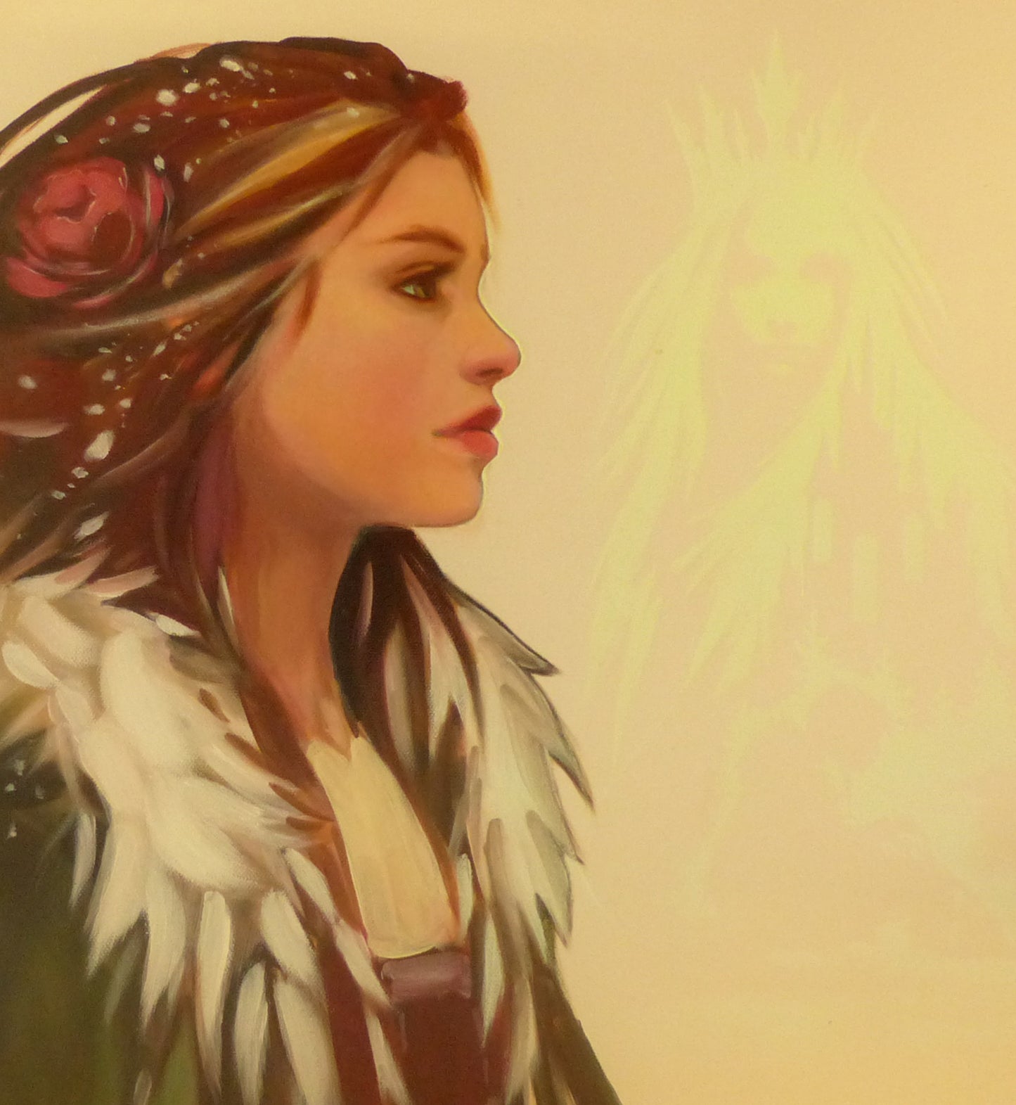 glow in the dark painting Gerda and the snow queen 