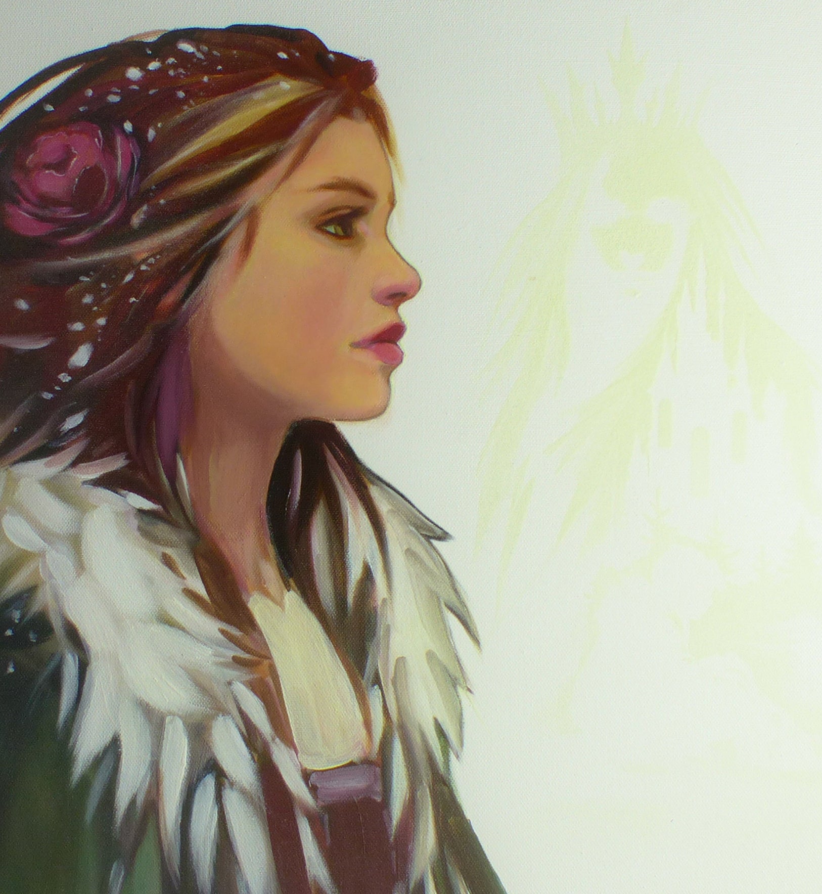 glow in the dark painting Gerda and the snow queen 