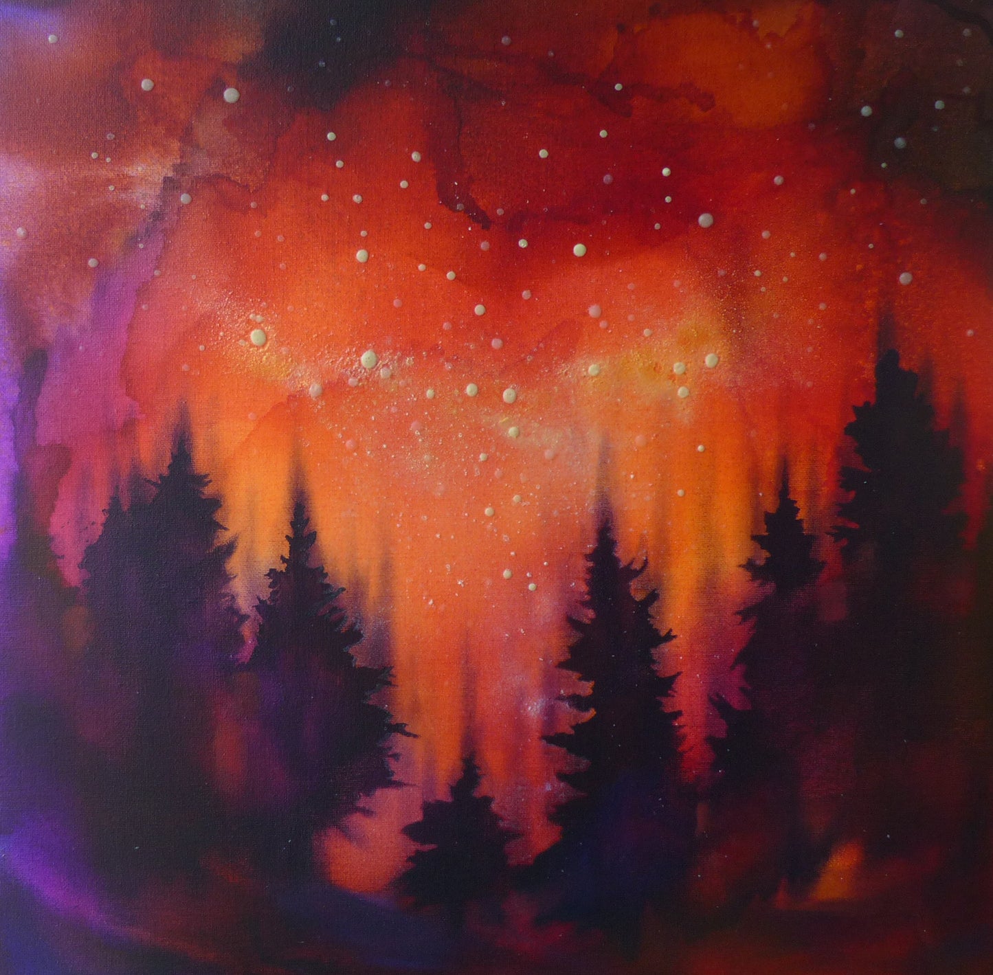 Glow in the Dark Painting Red Sky At Night Shepards Delight