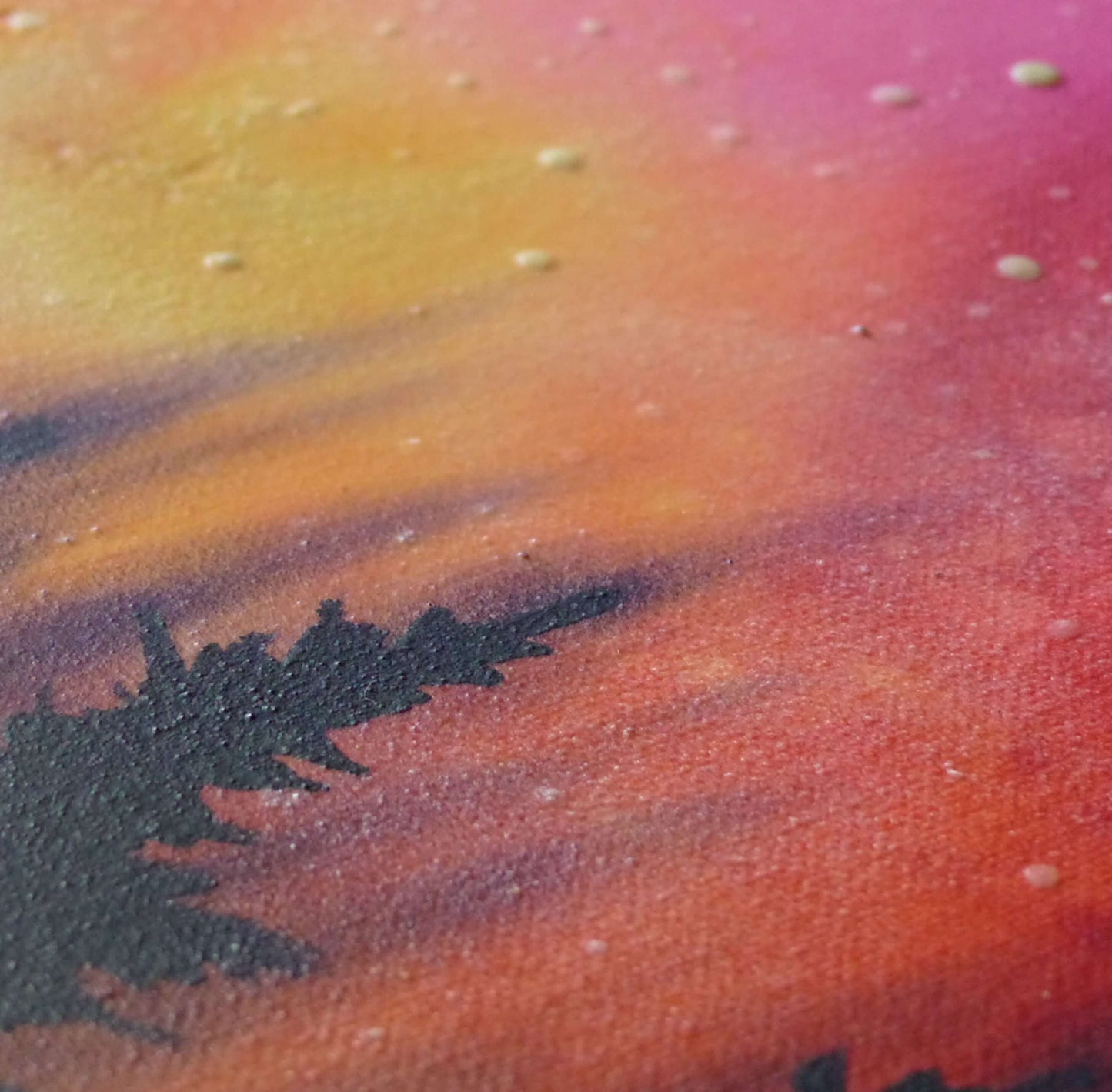 Close-up of  colorful glow art