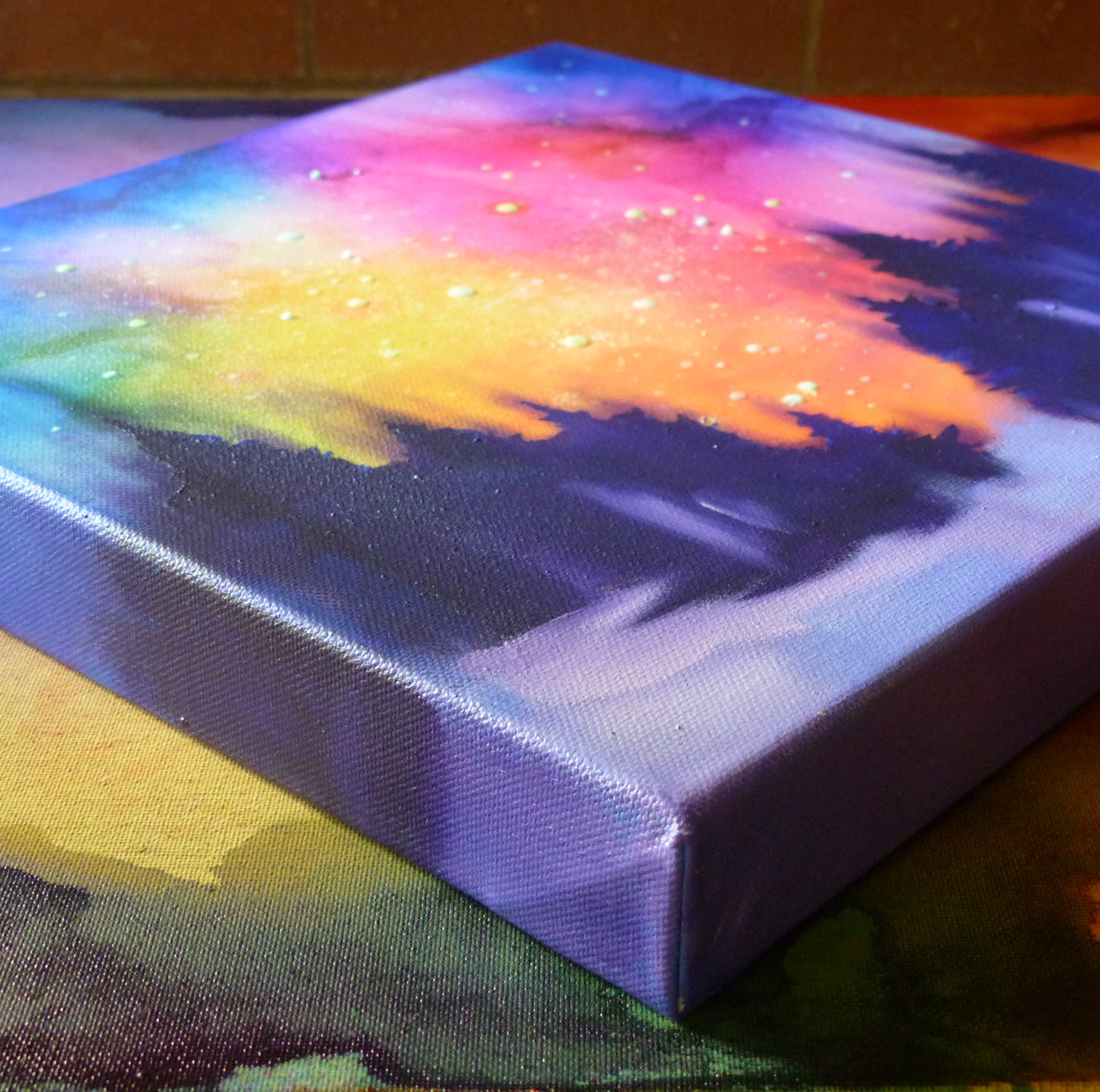 glow sunset deep edge canvas 