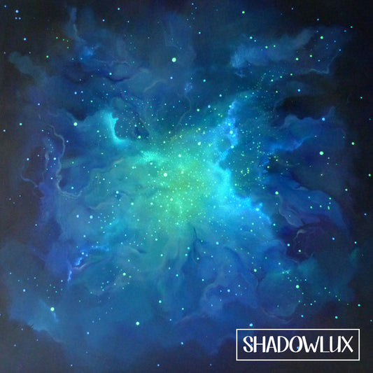 new glow in the dark Nebula artwork with vibrant colours for 2025 
