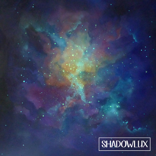 Glow in the Dark Nebula Painting