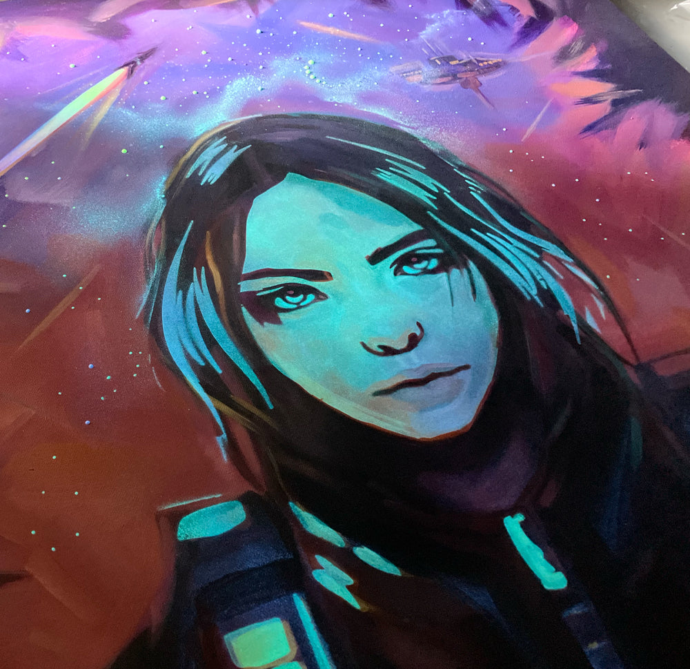 glow in the dark book illustration 