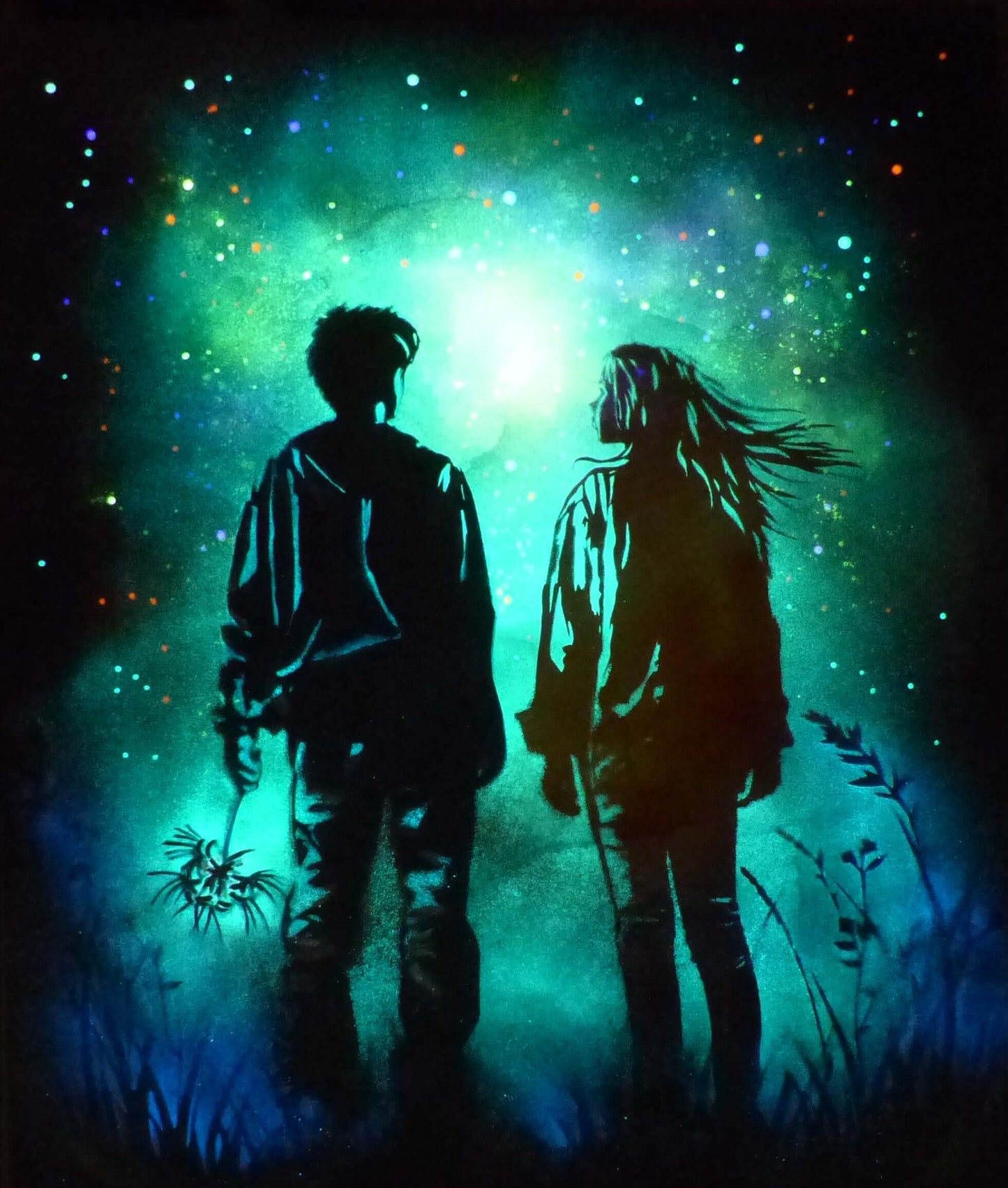 Custom Art Spider Lily _ glow art