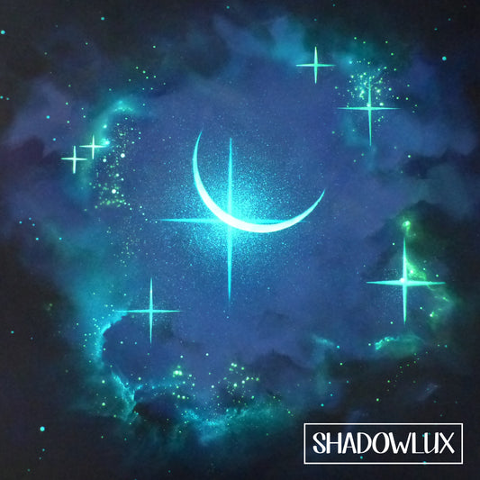 glow in the dark crescent moon